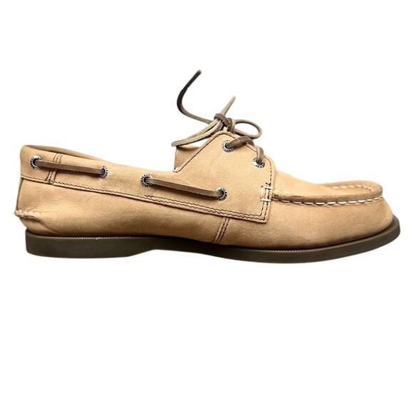 Sperry Kids' Authentic Original Slip-On Boat Shoe in Sahara Leather | 5M - Picture 4 of 6